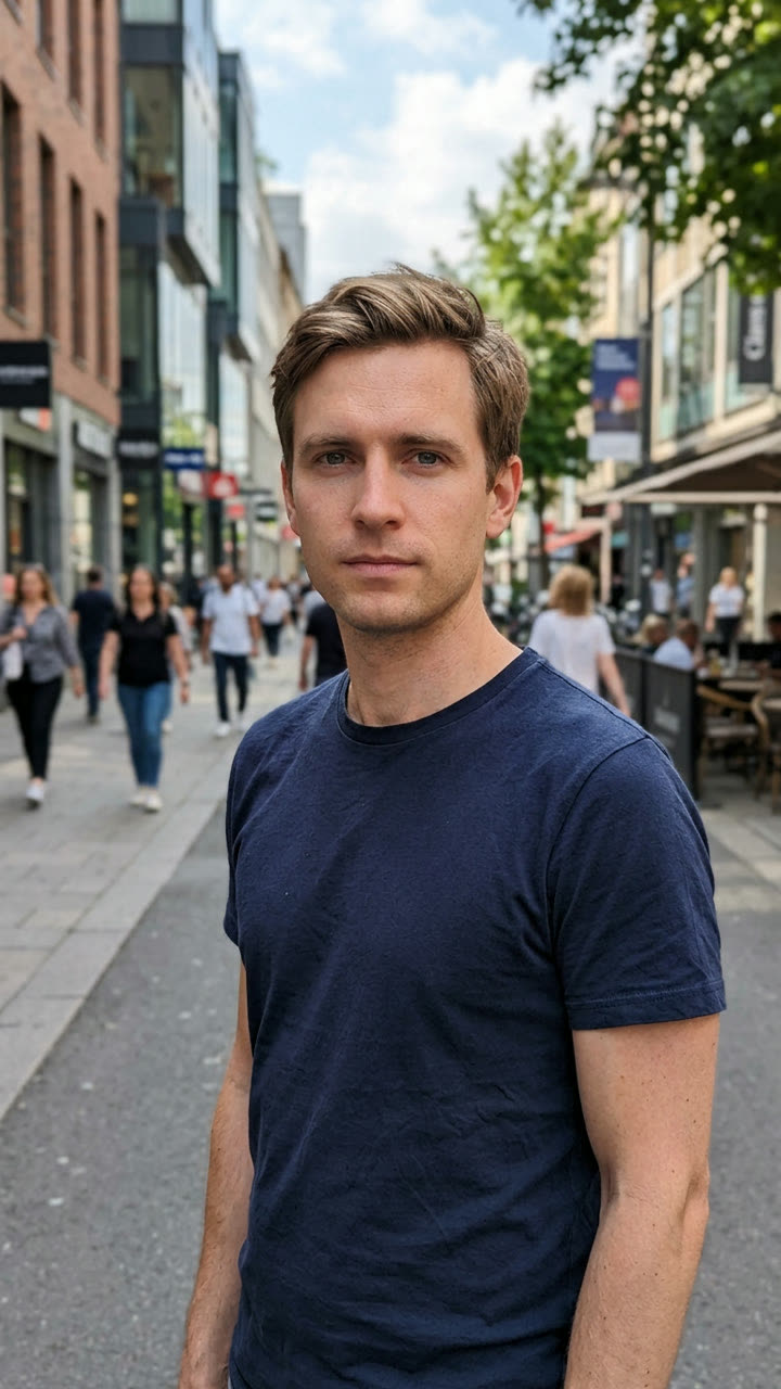 MakeViral reference input portrait of a man